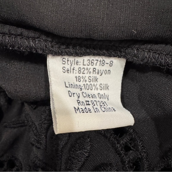 Love Johnny Was Velvet Maxi Dress Silk Embroidered Floral Holiday Party Black XS - Picture 12 of 12